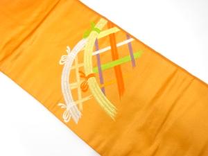 光悦垣模様織り出し　名古屋帯